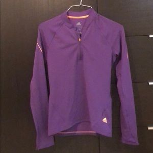 Adidas Purple 1/4 zip